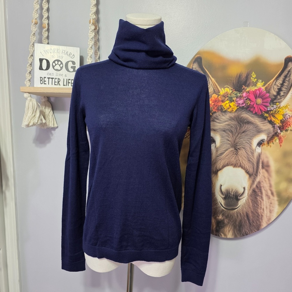 Ralph Lauren Purple Label Fine Cashmere Cowlneck Sweater Womens Small $1290